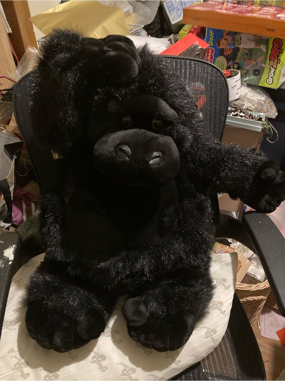 Vintage TL Toys large 20" plush gorilla